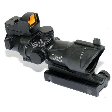 TA31 Riflescope 4X32 Scope with Auto Red Dot-Black